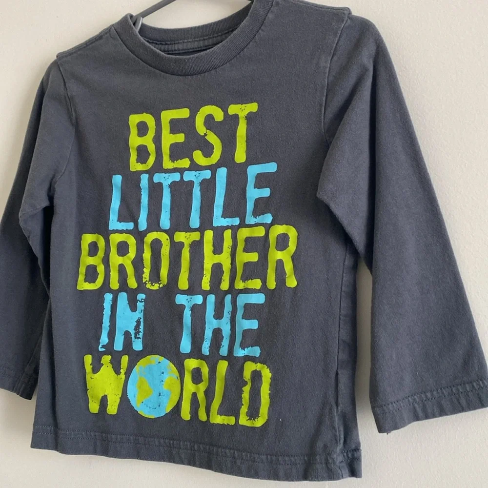 The Children’s Place Toddler Boy ‘Best Little Brother In The World’ Long Sleeve